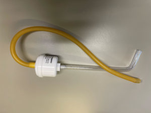 HEPA mouth aspirator with 30-degree bent tube